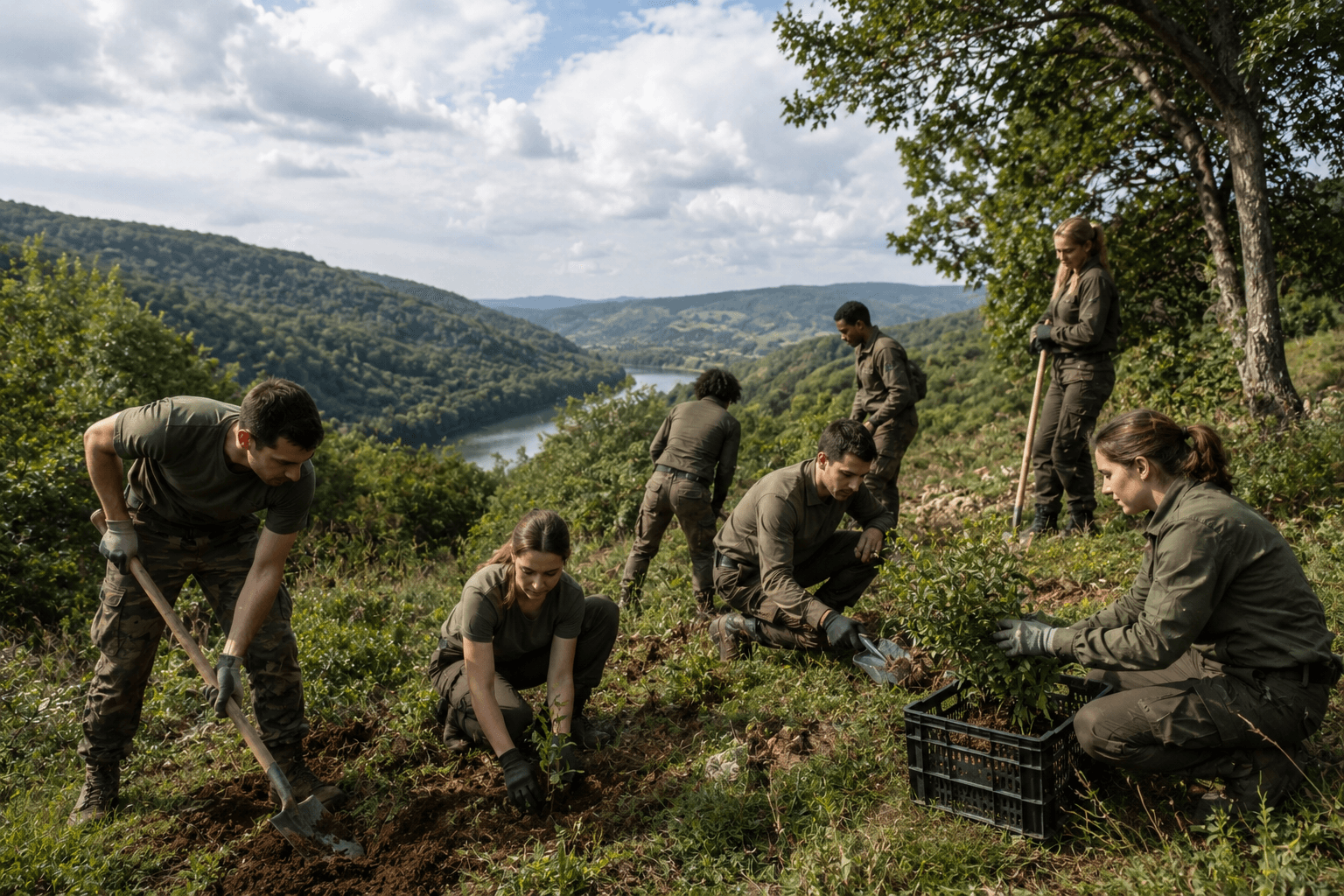 Un État écolo avec son armée