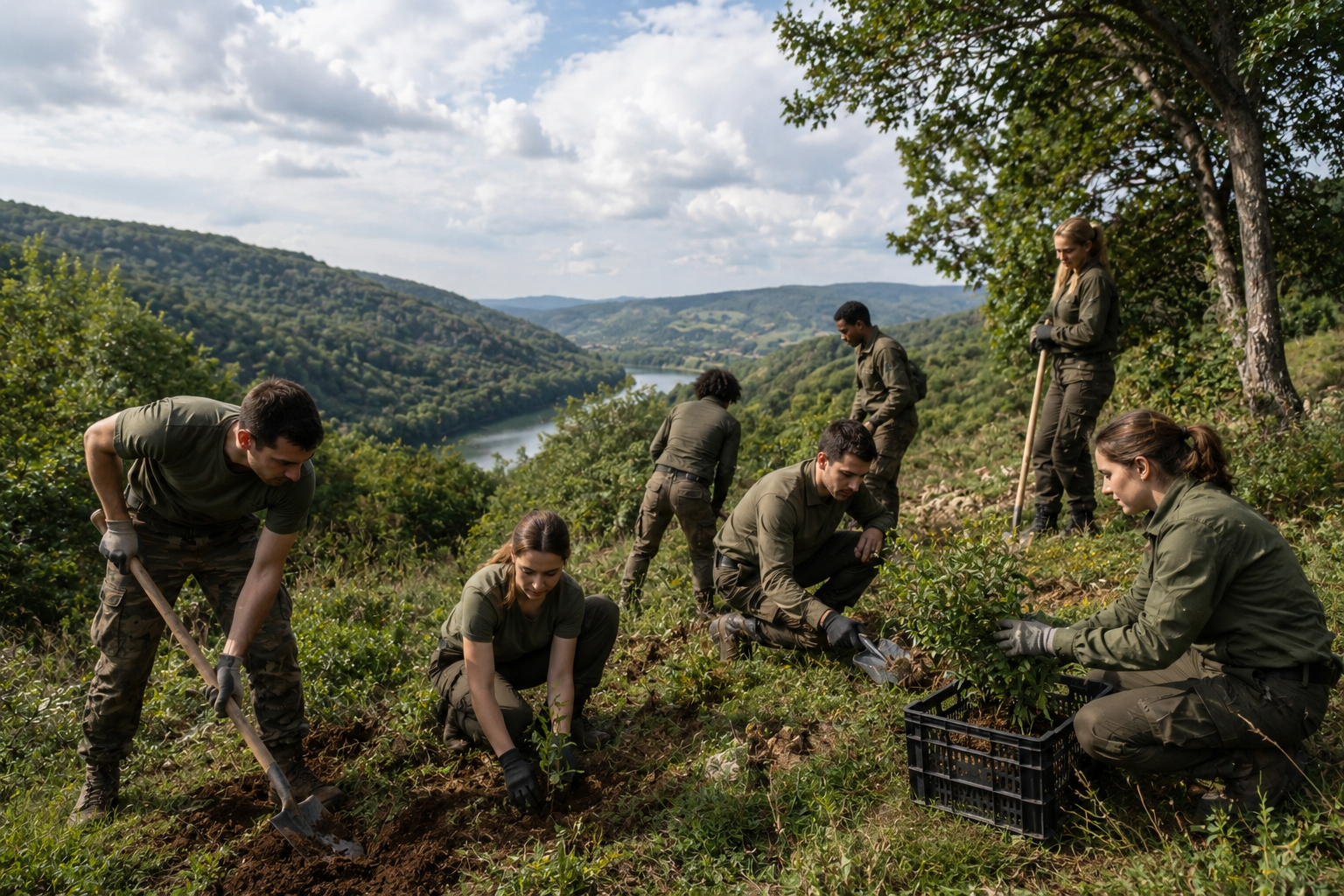 Un État écolo avec son armée